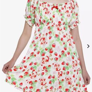 Hot Topic Strawberry Shortcake Dress Plus Size 3X NWT